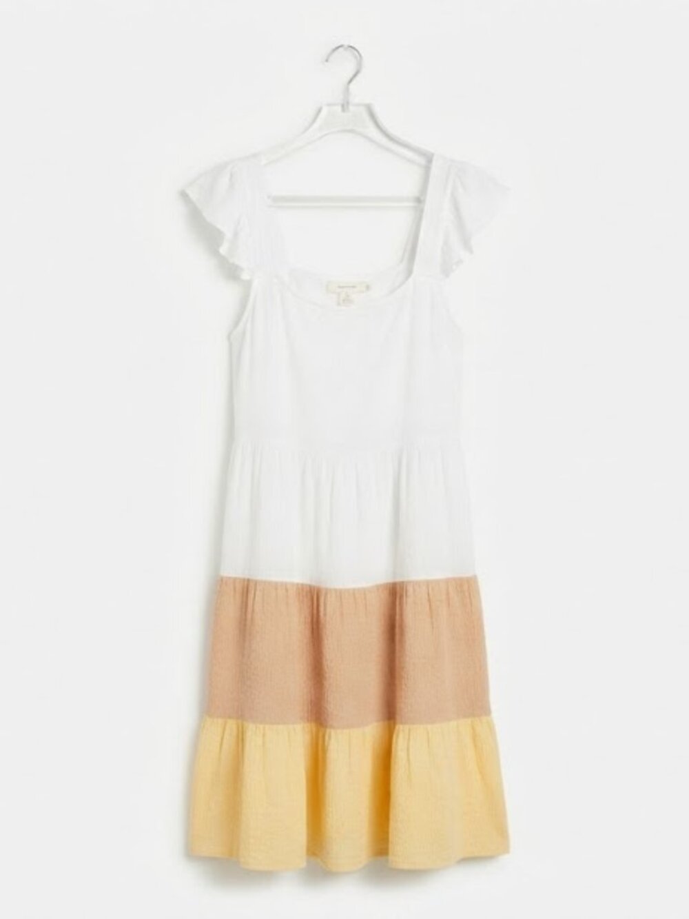 Margaux Riviera Women's Colorblock Tiered Midi Dress Size PL Petite Large